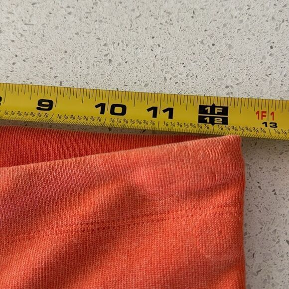 NWOT Free People High Rise Leggings Orange Peach Drawstring M/L Gym Activewear - Picture 7 of 15